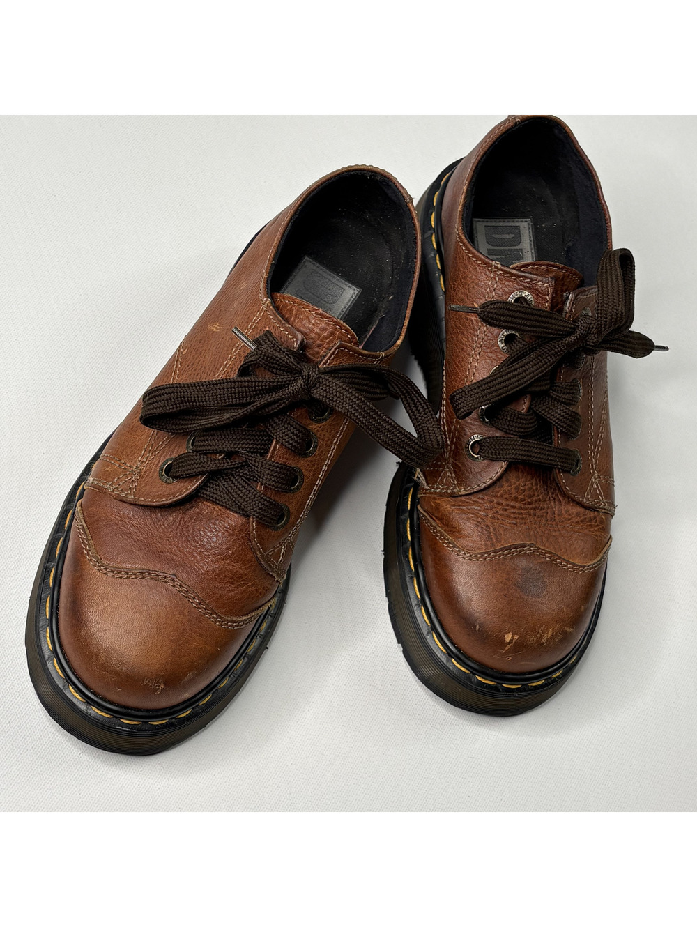 Vintage Dr. Martens 8651 Brown Leather Oxford Shoes Size 6